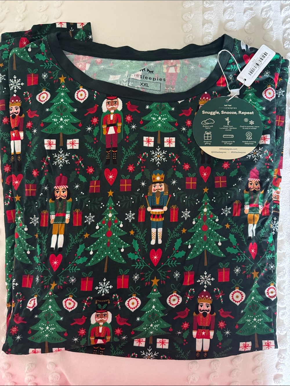 Little Sleepies Nutcracker Men’s Bamboo Viscose Pajama Top XXL